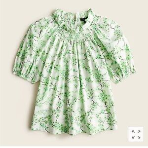 J Crew Top Puff Sleeved S